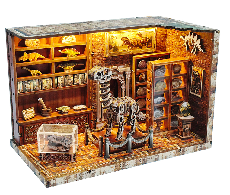 Soothee DIY Book Nook Dinosaur Museum